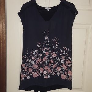 Black and floral top